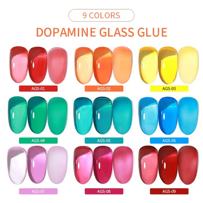 AS 15ml translucide ambre Gel Vernis à ongles couleur marron
