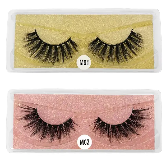 Cils de vison en gros 20 pièces cils de vison 3d faux cils naturels faux cils maquillage faux cils e