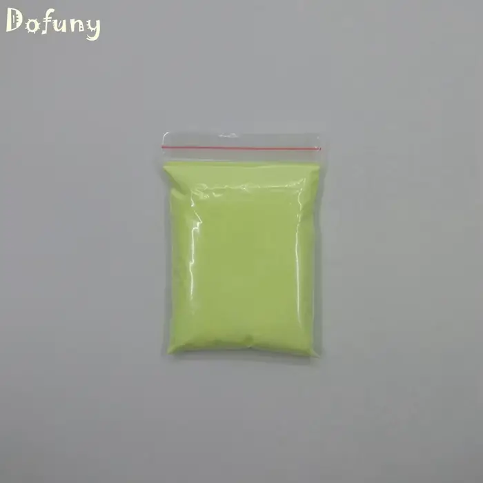 Poudre de lueur jaune-vert