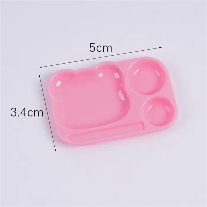Palette de couleurs pour nail art Kawaii, plateau de mélange de vernis à ongles en plastique, suppor