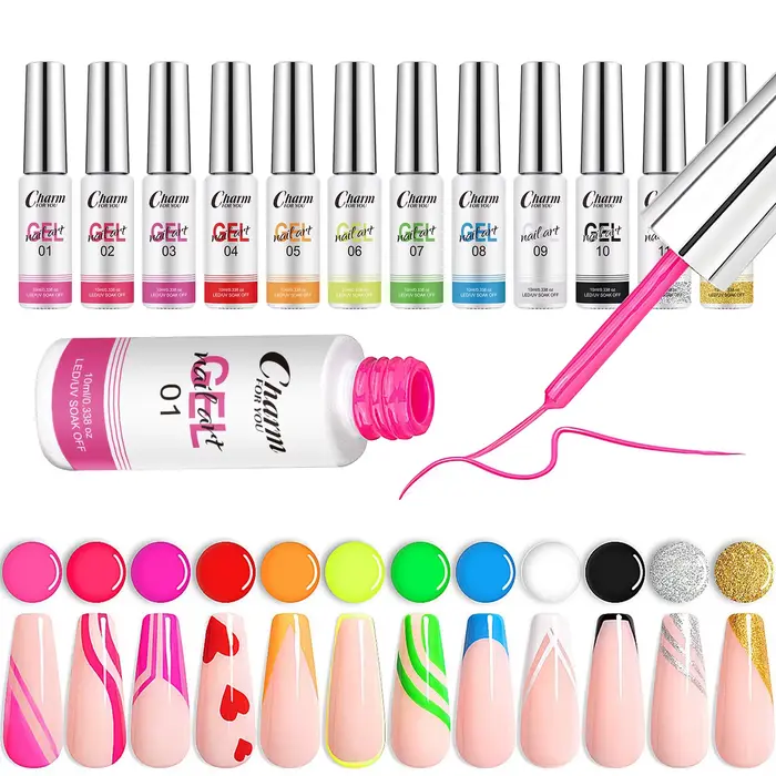 Gel de revêtement d'art d'ongle