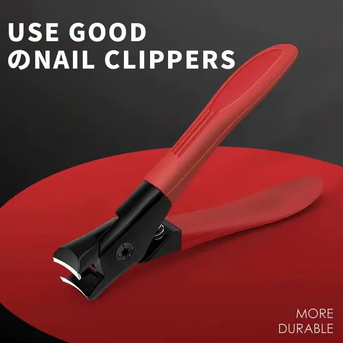 Grande ouverture coupe-ongles gris tondeuse à ongles