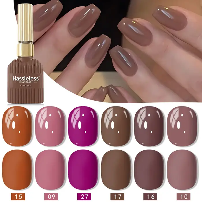 Ensemble de vernis à ongles en gel de couleur tendance