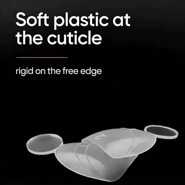 140 pièces de formes à ongles françaises à surface mate avec ligne française intérieure