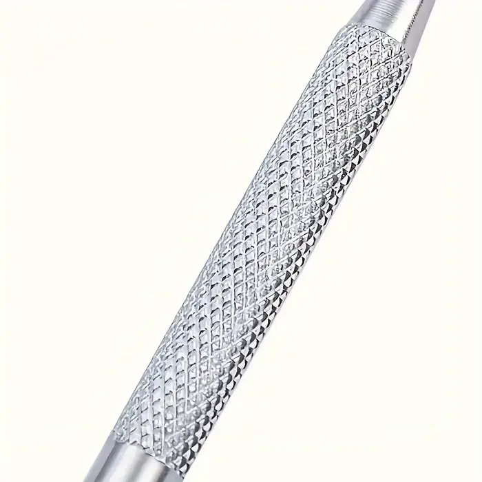 Outil de pédicure en acier inoxydable pour le nettoyage en profondeur des rainures des ongles-poignée ergonomique