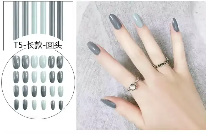 Faux ongles adhésifs faits à la main