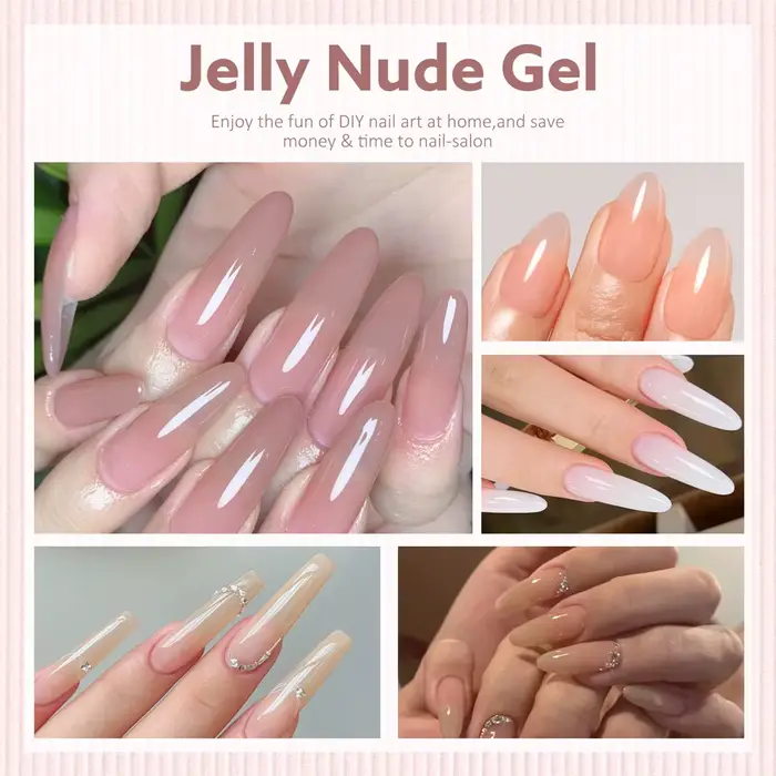 Canni vernis à ongles Gel gelée couleur nue HEMA gratuit TPO