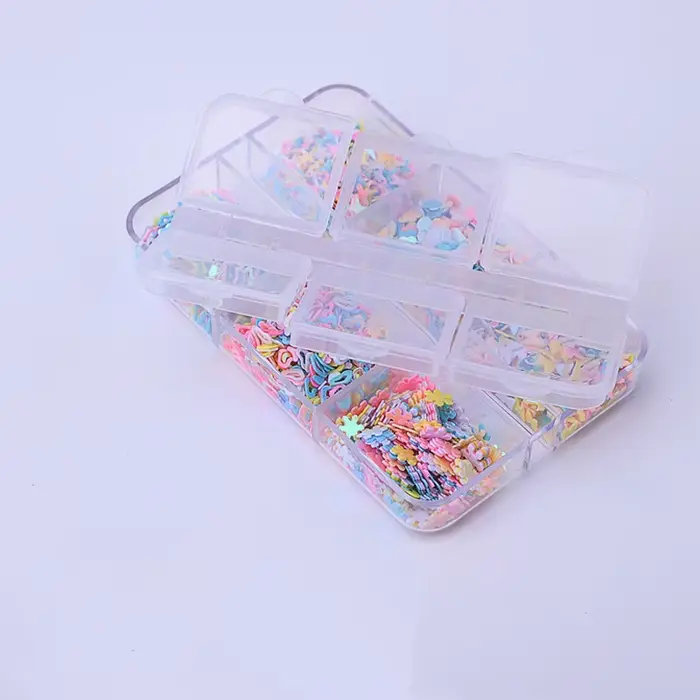 1 boîte papillon coeur étoile diverses formes Nail Art paillettes ongles paillettes flocons bricolag