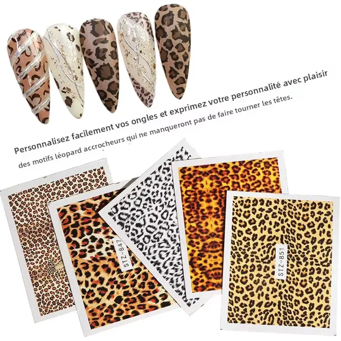 Autocollants de transfert d'eau pour Nail Art