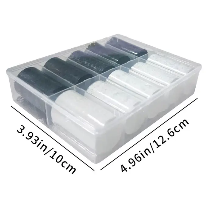 10 rouleaux 4x50CM noir blanc dentelle transfert autocollant pour ongles Sexy fleur dentelle Nail Ar