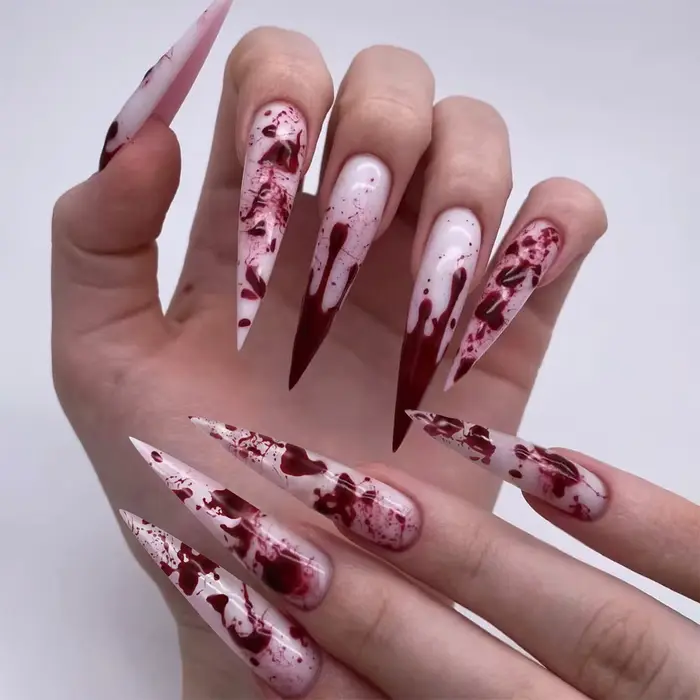 Faux ongles européens pour Halloween