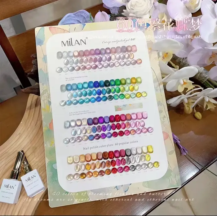 Lemcco 24pcs/32pcs/40pcs/ 60 Couleurs Ensemble de Gel Magnétique 2026 HEMA Sans TPO Longue Durée Non Toxique Gel UV Vente en Gros Vernis à Ongles Gel UV