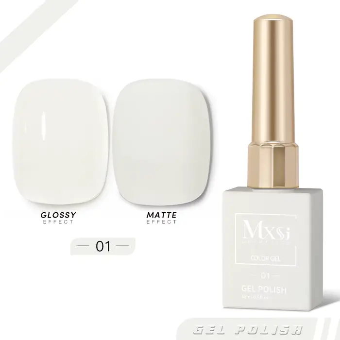 1 Couleur 1 Flacon Vernis Semi-Permanent Noir et Blanc 15ml Lampe UV Nagelack Hybride Nail Art Salon