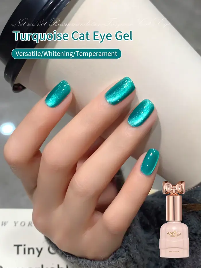 Vernis à ongles magnétique 9D effet pierre précieuse verte 10ml