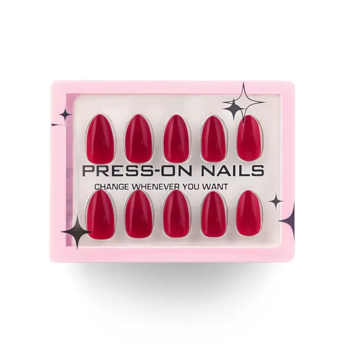 Faux ongles longs en amande pour manucure, couleur unie simple, ongles à presser, pointes d'ongles f
