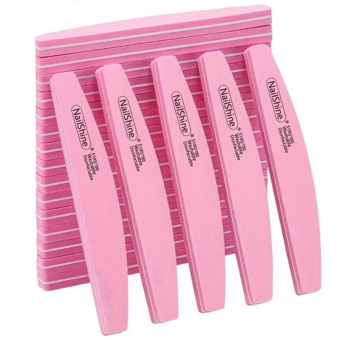 Bloc de lime à ongles professionnel Double face, éponge colorée, vernis à ongles, polissage, ponçage