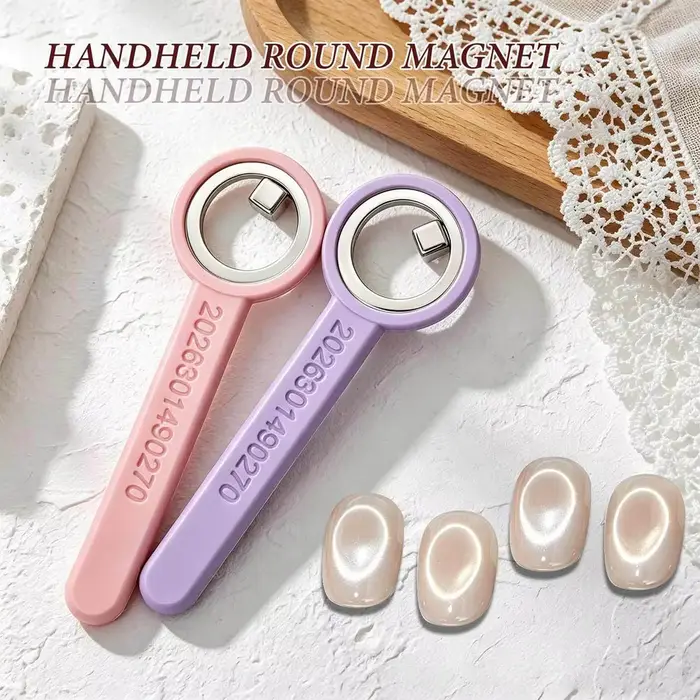 Anneau magnétique pour ongles effet œil de chat avec poignée