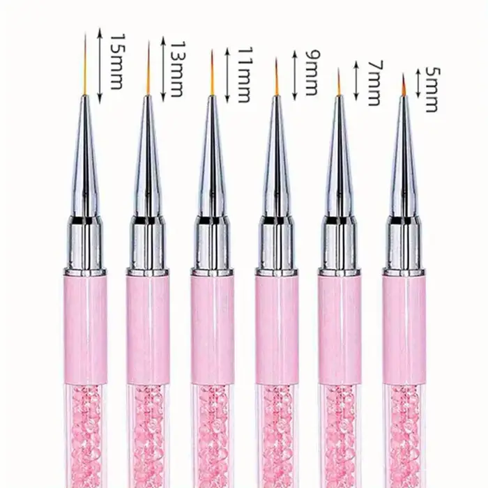 5/7/9/11/13/15mm ongles Art brosse lignes rayure fleur peinture dessin stylo acrylique UV Gel Extension grilles