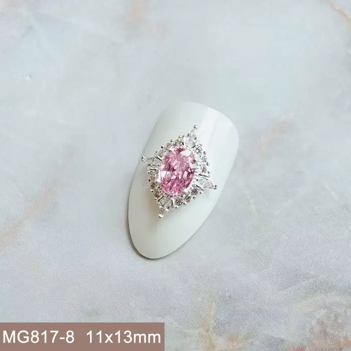 10 pièces/lot palais rétro dentelle papillon fleur Zircon alliage Nail Art cristal manucure ongles a