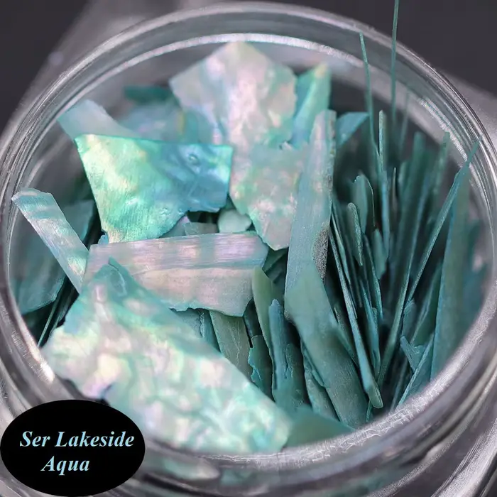 Flocons de nacre ultra-fins pour nail art – Éclats de coquillages naturels irréguliers