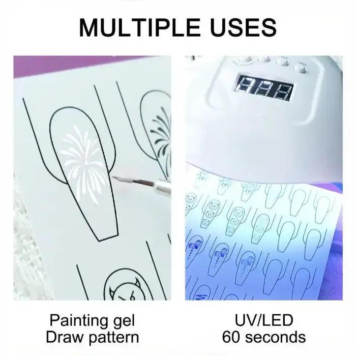 Papier de modèle pour la pratique du nail art, 10 pièces, lignes claires, livre d'apprentissage de la peinture pour les techniciennes en nail art débutantes, utilisation en salon de formation