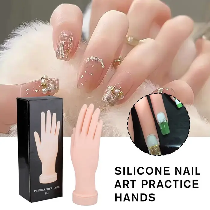 Main d'entraînement pour ongles en acrylique
