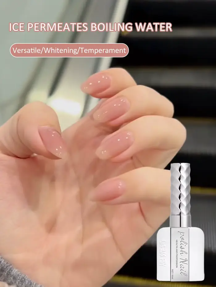 16ml glace Transparent eau bouillie couleur nue vernis à ongles colle 2025 nouveau polyvalent blanch