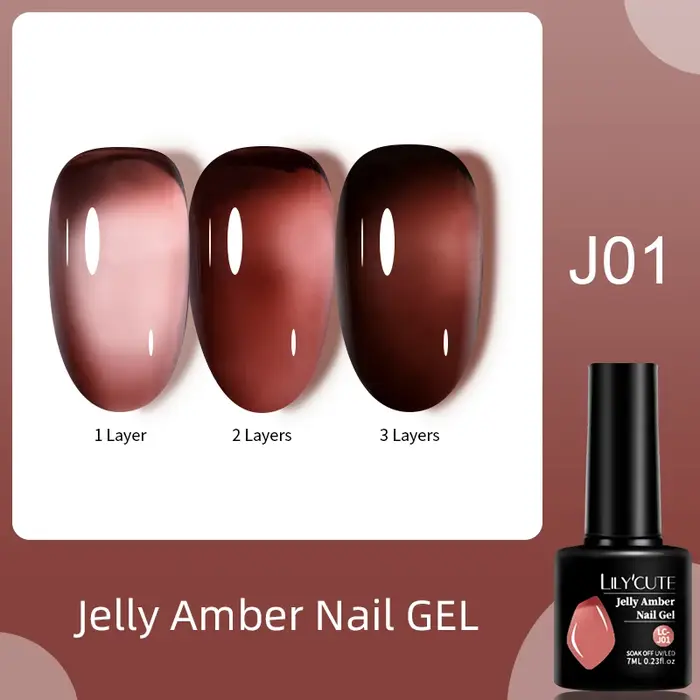 LILYCUTE 7ML gelée nue Gel vernis à ongles Pudding translucide couleur Gel