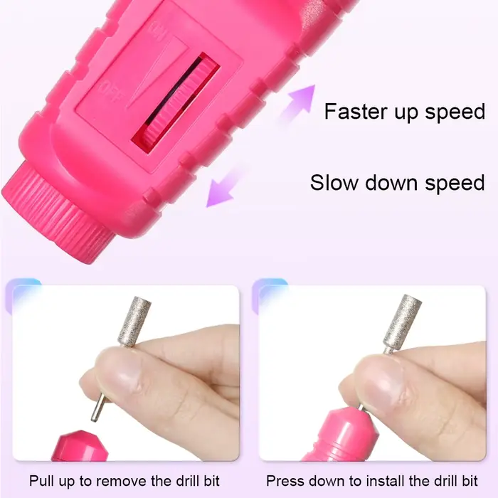 Ensemble de ponceuse à ongles électrique