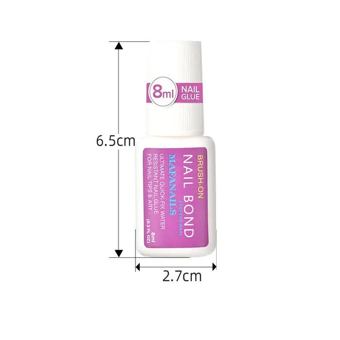Colle à ongles adhésive forte pour presse sur les faux ongles