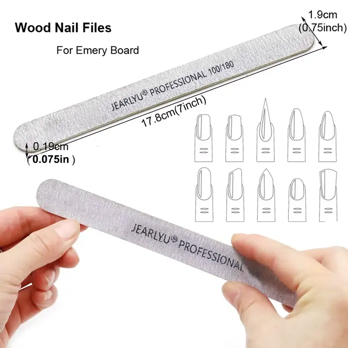 100 pcs/lot limes à ongles professionnelles 180/240 meulage polissage manucure pédicure Double face