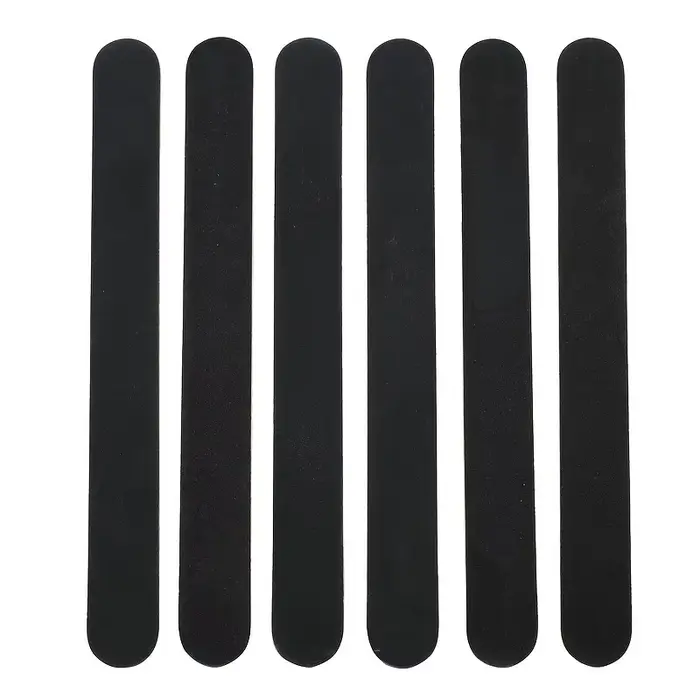 Lime à ongles professionnelle Double face grain 100/180, outil de soin des ongles noir et ongles à d