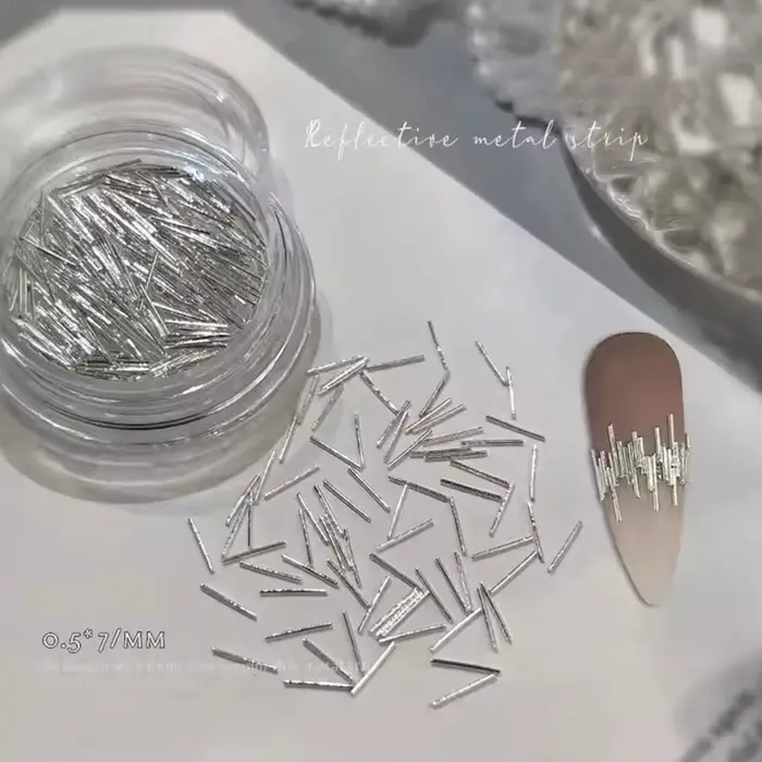 Bande de métal argenté haute brillance