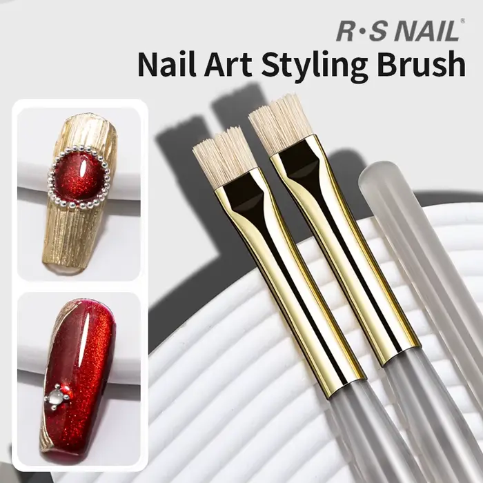 RSNAIL Nail Art brosse multifonctionnelle rayure Liner brosses modélisation ondulation de l'eau bricolage conception