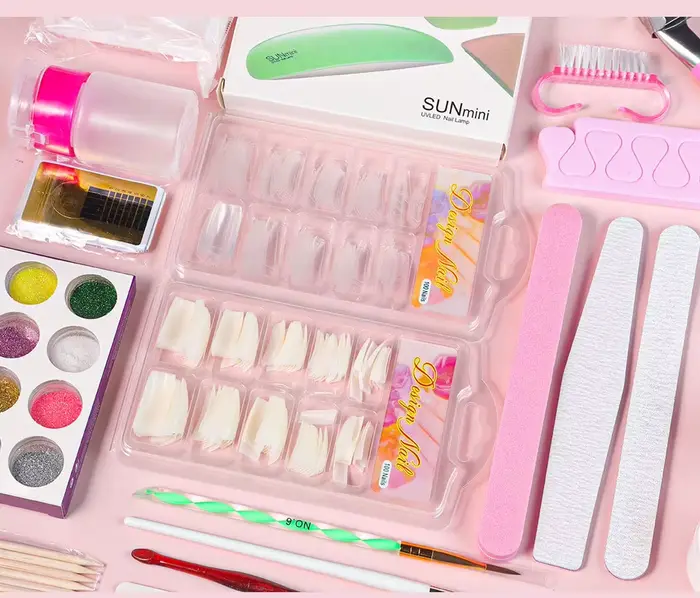 Kit de décoration pour ongles en poudre acrylique et monomère liquide