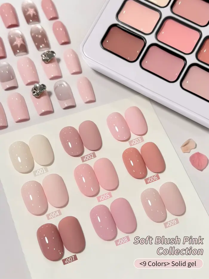 Jillradia – Nouveau Gel Solide 9 Couleurs Populaire pour Ongles