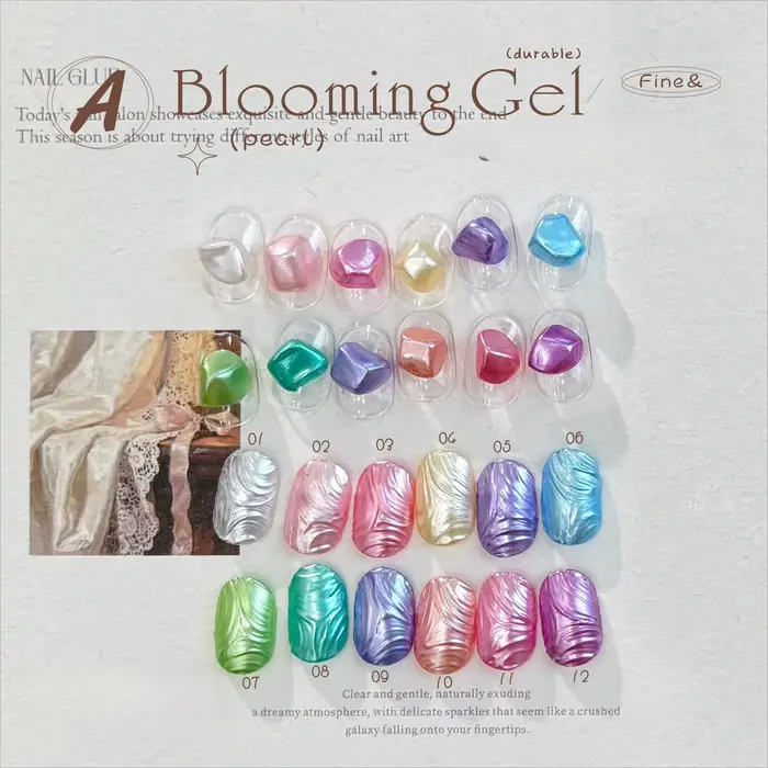 Vernis à ongles effet marbre Pearl Blooming