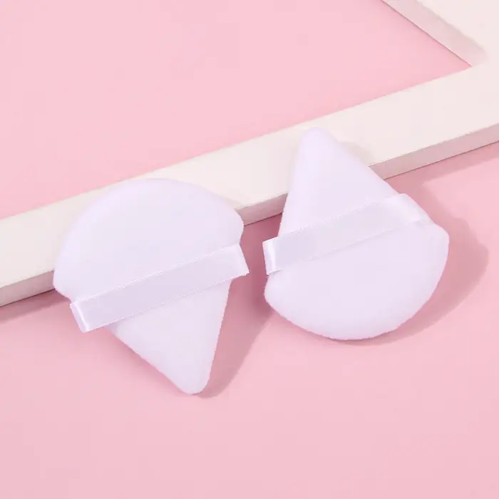 2 pièces/100 pièces Triangle bouffée de poudre