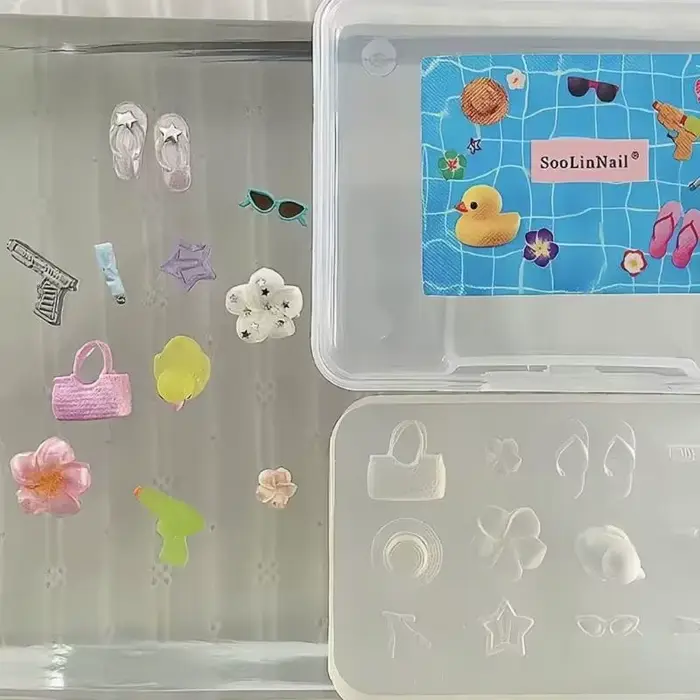 Modèle de manucure Transparent pratique pour bricolage 3D