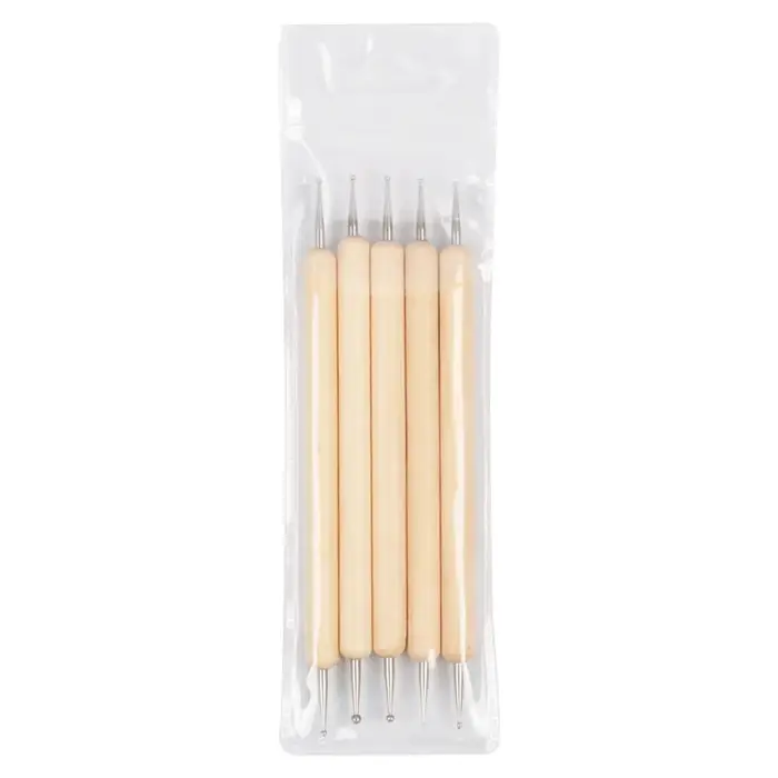 Perceuse à ongles en bois à double tête en acier inoxydable
