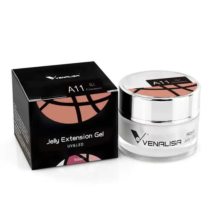 VENALISA Gelée UV/LED 50ml Transparente Rose Nude Camouflage pour Extension d'Ongles