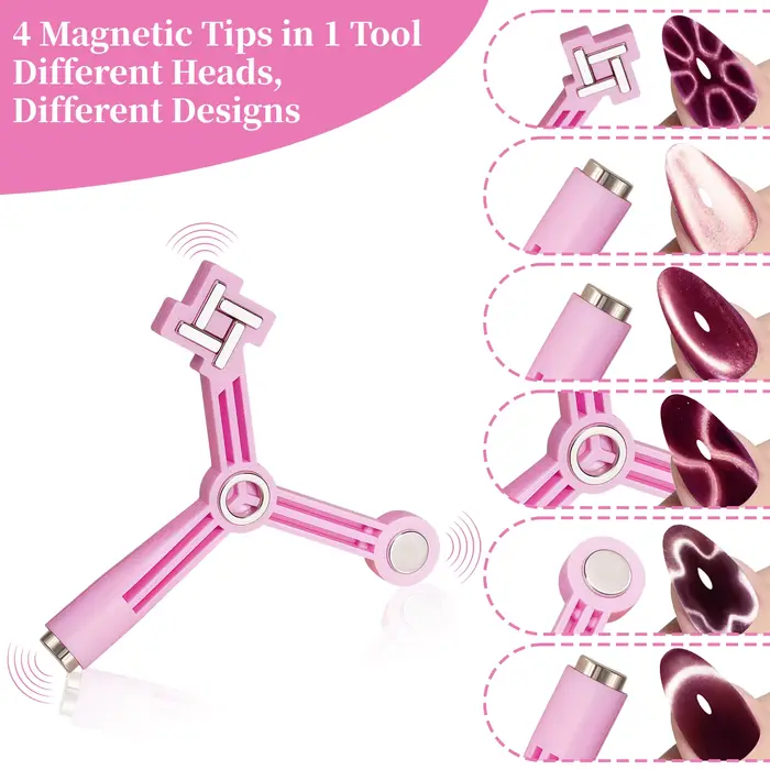 Outil magnétique 4 en 1 pour œil de chat, bâton magnétique puissant pour les motifs œil de chat, éto