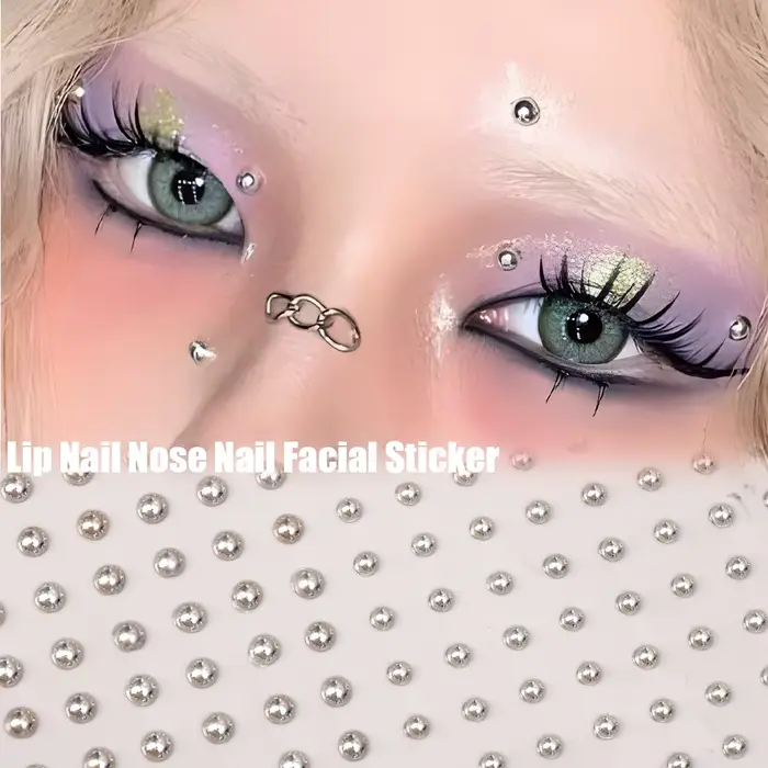 Autocollant pour ongles à lèvres Non Piercing