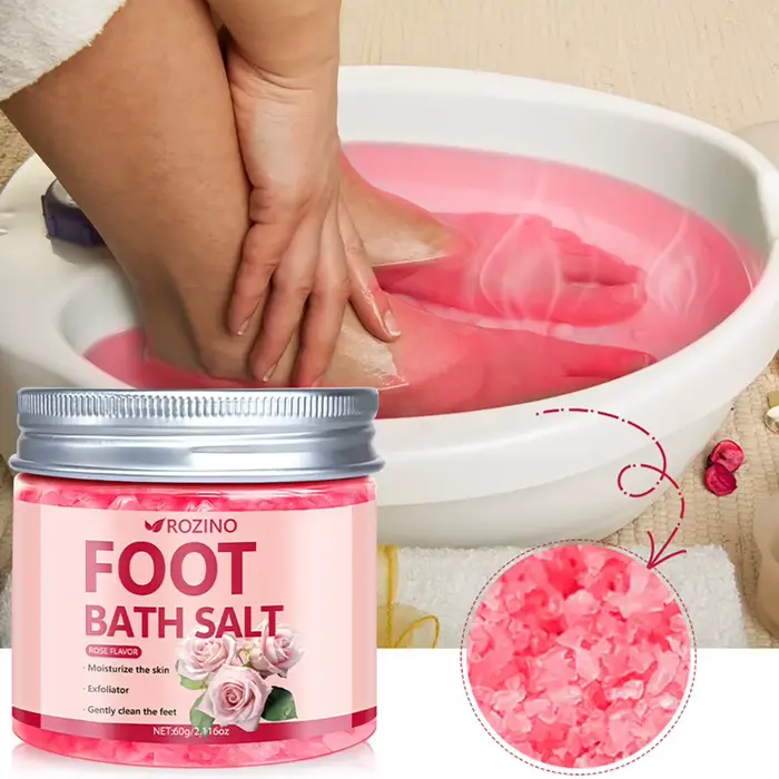 60g Rose Salt de sel de mer infusé