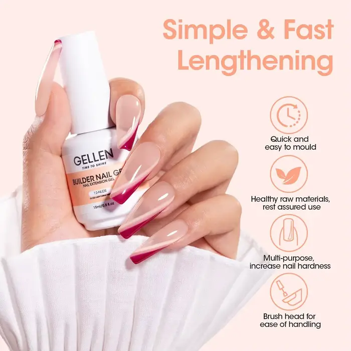 GELLEN 15ml Gel de construction pour extension d'ongles