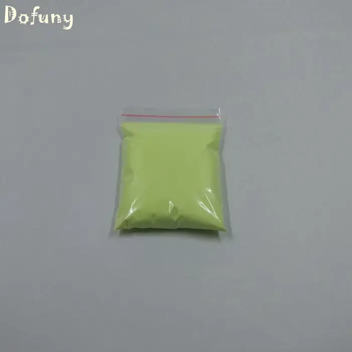 Poudre de lueur jaune-vert