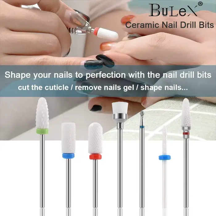 Ensemble de forets à ongles professionnels 3/32”