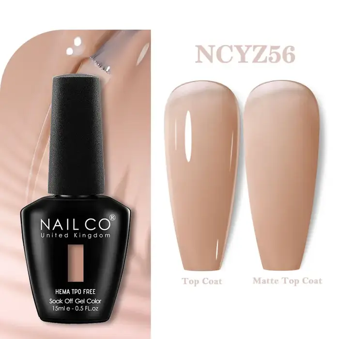 Vernis à ongles en gel NAILCO Hema Tpo Free 15ml, semi-permanent, à faire tremper, UV LED, base et top coat, pour nail art, fournitures pour ongles