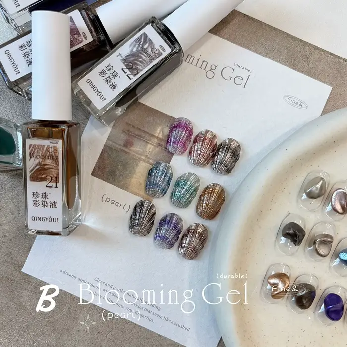 Vernis à ongles gel rétro effet perle