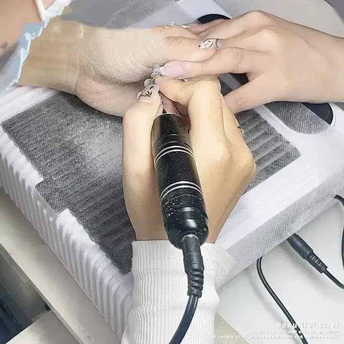 Filtre en papier pour aspirateur d'ongles, 100 pièces, collecteur rose/blanc/bleu, remplacement du f